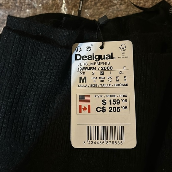 Desigual Memphis Cardigan NWT Size Medium Jeweled sleeves - Picture 2 of 6